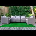 Garland Rug Artificial Grass 6 Ft. X 9 Ft. Large Indoor/Outdoor Area Rug Green -Lush Green, Durable, and Low-Maintenance for Patios, Lawns, and More