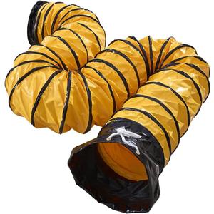 16ft Duct Hose 16IN PVC Flexible Ducting | For 16Inch Utility Blower, Ventilation Exhaust Fan, With Adjustable Rope and D-ring, Easy Install & Hang