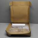 White Lamp shade, Drum Lamp Shade for Table Lamps Floor Lamp, 13" Top X 13" Bottom X 10" High White Large Line Fabric Lamp Shade, Easy Assembly Replacement Lampshade