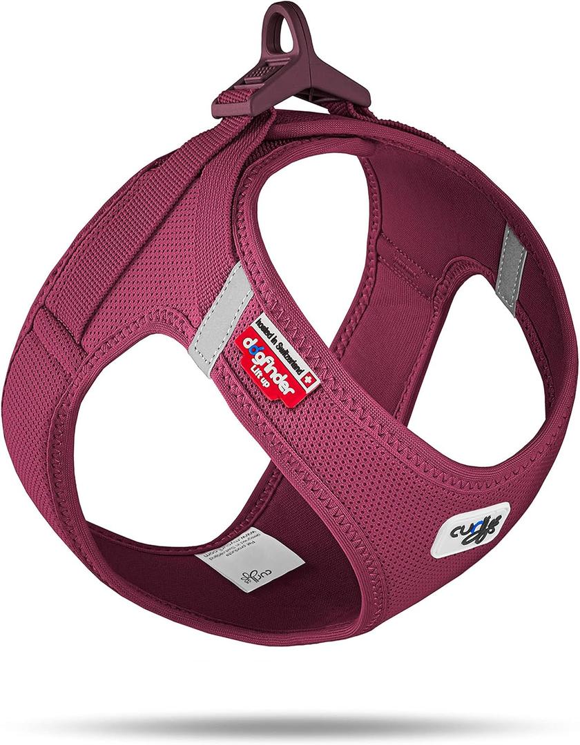 Vest Harness curli Clasp Air-Mesh Ruby, Size: S