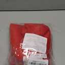 FUTEI Christmas Red Decorative Throw Pillow Covers 18x18 Inch Set of 2,Soft Fluffy Faux Rabbit Fur Thick & Thin Striped Textured Cushion Case,Modern Home Decor for Couch Bed Living Room