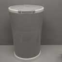 Diaper Dekor Plus Hands-Free Diaper Pail | Largest & Easiest to Use | Just StepDropDone | Doesnt Absorb Odors | Quick Bag Change | Great for Cloth Diapers | 70% Recycled Materials | EKO Gray