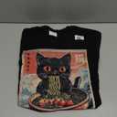 Anime Shirt For Men Women Kids Cat Ramen Noodles Unisex Anime Cat Ramen Japanese Funny Graphic Tees Kawaii Cat Anime Gifts TShirt Black S