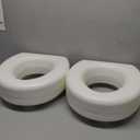 AquaSense 770-610 4 Inch Portable Raised Toilet Seat Riser, Elevated Toilet Seat for Seniors