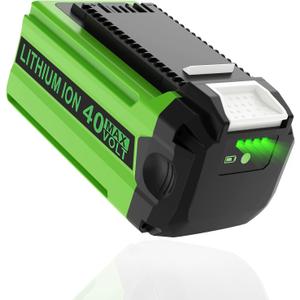 40V 6.0Ah Replacement for Greenworks 40V Battery, Lithium Battery Compatible with Greenworks 40 Volt G-MAX 29472 29462 29252 20202 22262 25312 25322 20642 22272 27062 21242 Power Tools
