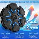 Music Boxing Machine for Kids, Bluetooth Wall Hanging Punching Game with Boxing Gloves, Cool Boxing Sport Toy for Boys Girls Ages 3-12+