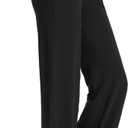 Sarin Mathews Womens Yoga Sweatpants Wide Leg High Waisted Lounge Pajamas Pants Comfy Workout Loose Pants with Pockets (5X-Large, Black)