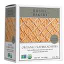 Rustic Bakery Handmade Sourdough Flatbread Cracker Bites - Olive Oil & Sel Gris - Sea Salt Charcuterie Crackers for Cheese Platters or Snacking - Made in California - Pack of 4, 6 Oz Bags (EXP 04/08/27)