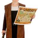 Kids Explorer Navigator Costume Set Boys Colonial Historical Role Play Outfit for Halloween Dress-Up L