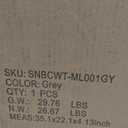 Shintenchi Cat Littler Box Enclosure, Litter Box Furniture Hidden with Removable Divider, Cat House with End Table, Grey