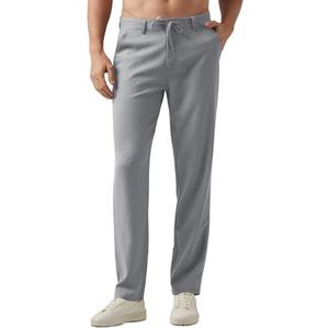 Willit Men's Linen Pants Casual Linen Dress Pants Drawstring Beach Summer Lightweight Trousers 40Wx29L