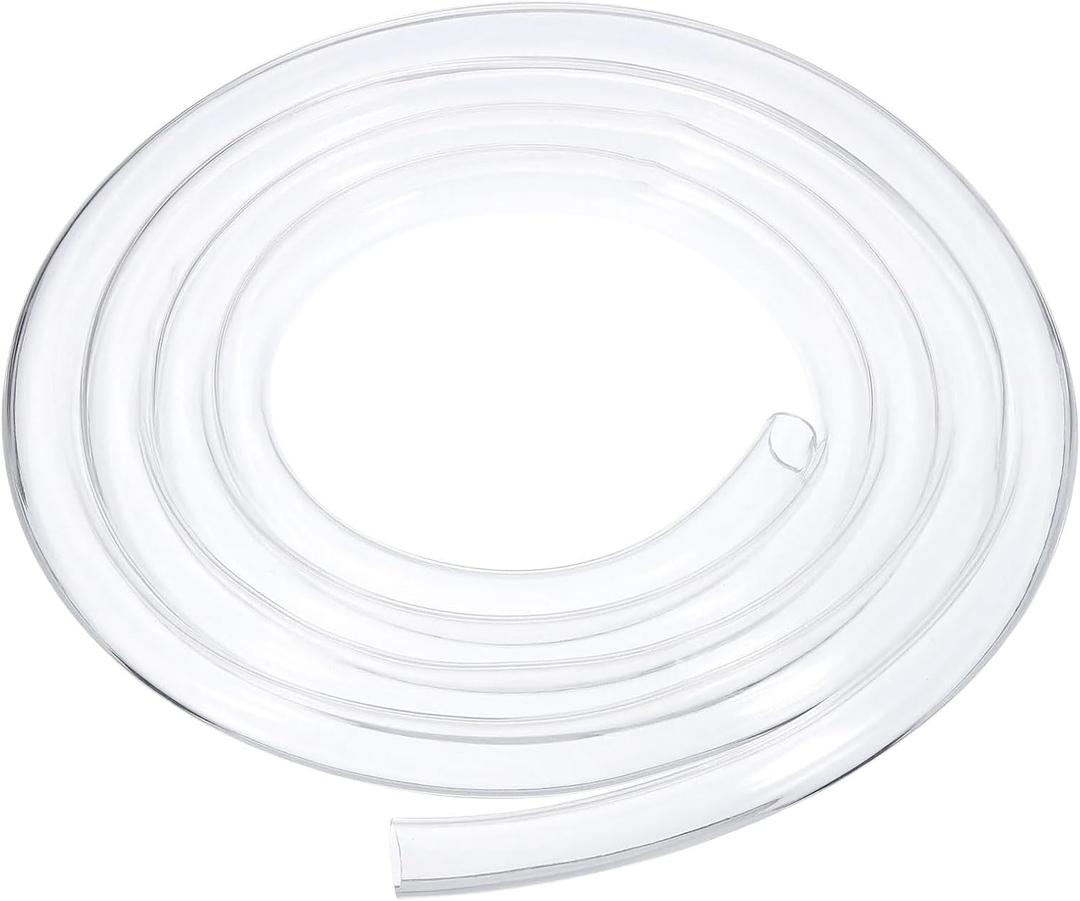 uxcell PVC Tubing, 18mm ID x 23mm OD - 10 Feet Long Clear Vinyl Water Pipe, Lightweight Plastic Flexible Water Pipe for Aquaponics, Air Hose, Irrigation