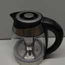 Chefman Electric Kettle with Temperature Control, 5 Presets LED Indicator Lights, Removable Tea Infuser, Glass Tea Kettle & Hot Water Boiler, 360 Swivel Base, BPA Free, Stainless Steel, 1.8 Liters