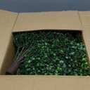 Dense Leafy Artificial Boxwood Topiary Ball Trees 24 Inch, Set of 2 Fake Plants Outdoor with Ground Spike, UV Resistant Faux Boxwood Bushes for Garden Patio Front Porch Decor