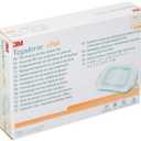 3M Tegaderm +Pad Film Dressing with Non-Adherent Pad, Sterile Dressing With Waerproof Bacterial Barrier and Absorbent Pad, 3.5" x 4", Box of 25