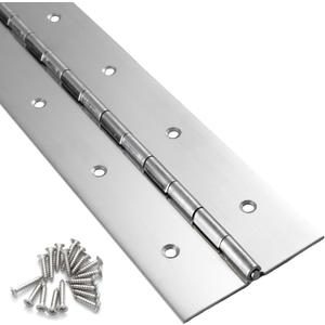 Heavy Duty Piano Hinge 36 Inch x 2 Inch Width, 0.047'' Thick Stainless Steel Continuous & Piano Hinge for Cabinet, Door, Toolbox, Wooden Box, Metal Plate, Furniture, Industrial Project