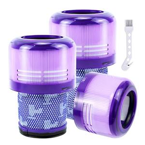 Replacement Filter Fit for Dyson V15 Detect V11 Torque Drive Animal Complete Extra Cordless Vacuum 970013-02, 4 Pack