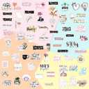 8 x 225 Pcs Small Christian Stickers for Water Bottles, Holographic Vinyl Biblical Christian Stickers for Prayer Board Journaling Laptop, Bible Study Religious Gifts for Kids, Girls, Women (Bible225)