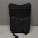 Car Organizer Storage Between Seats, Leather Car Console Hanging Storage Organizer with Mesh Pocket Tissue Box, Multi-Functional Large Capacity Headrest Holder Bag for Purse Snack (Black)