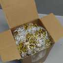 50FT Christmas Tinsel Garland Gold Metallic Twist Xmas Frosted Tip Hanging Garland for Christmas Tree Decoration Indoor Outdoor Home Holiday Party Decor