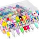 60-Pack Easter Multicolor Pen in One - Cute Easter Pens for Kids, 4-in-1 Ballpoint Pens, Perfect Easter Gifts & Party Favors, Classroom Prizes & School Supplies
