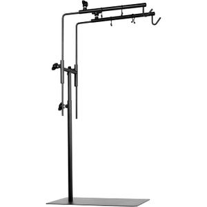 BETAZOOER Reptile Dual Lamp Stand Metal Adjustable 15.5-37.5 Inch Lamp Holder Bracket Light Hanger Fixture Retractable Ideal for Reptile Glass Terrarium Amphibians/Terrestrial Vivarium