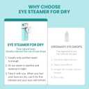 2-in-1 Nano Face & Eye Mister, USB Rechargeable Cool Mist Sprayer for Eyelash Extensions, Makeup Setting & Skin Hydration Portable Handheld with Visual Water Tank