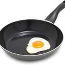 Deco 9.5 Nonstick Frying Pan Skillet, Made in Italy, Diamond Ceramic PFAS-Free, Dishwasher & Metal Utensil Safe, Durable Gloss Enamel Finish, Stay-Cool Handle, High Walls-Extra Room, Gray