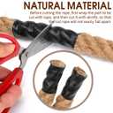 Jute Rope, 20mm Thick Twisted Manila Ropes,Tug of War Rope, Natural Heavy Duty Hemp Rope for Swing Bed, Crafts, Railing, Tug of War, Home Decorating (20mm,50ft)
