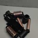 SKIMI 110,000 RPM Brushless Motor Hair Dryer Brush - 5 Muti-Styler for Fast Drying, Curling, Volumizing & Straightening | High-Speed Hot Air Brush for All Hair Types (Black & Rose Gold)