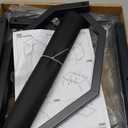 Firewood Rack, Indoor/Outdoor Firewood Holder with Firewood Carrier Bag, 25 Inch Thickened Metal Fireplace Log Holder with Adjustable Feet, Black (Medium Size)