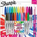 Sharpie Color Burst Permanent Markers, Fine Point, Assorted, 24 Pack (1949557)
