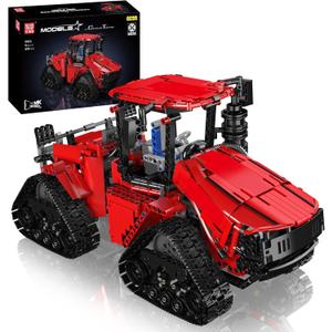 Mould King Crawler Tractor Building Toys, 1698 Pieces 4x4 Tracked Tractor Building Sets for Adults Age 14+, Construction Vehicle Model Blocks Kit Creative