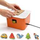 Kids Safe Cardboard Cutter Table Saw, Bladeless Cutting Machine, Electric DIY STEM Craft Tool, Childrens Table Saw for Craft Board, Kids Craft Cutting Machine Ages 5+