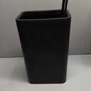 TIPGO Bathroom Trash Can with Lid, 10 Liter/ 2.6 Gallon Slim Garbage Can, Small Trash Bin Waste Basket with Pop-Up Lid for Kitchen, Bedroom, Living Room, Office (Black)