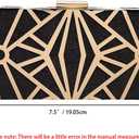 CARIEDO Women Evening Bag Elegant Clutch Purse Exquisite Velvet Metal Hollow out Handbags Prom Wedding Party