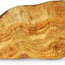 Thirteen Chefs Olive Wood Cutting Board Large 16 x 8 Inch for Charcuterie, Cheese -Wooden Serving Tray with Rustic Edge
