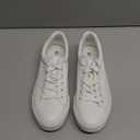 SERNIAL Womens White Tennis Shoes PU Leather Sneakers Casual Walking Shoes for Women Size 7