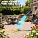 Turbo Jet Double-Blow V3.0 Cordless Leaf Blower - 150,000 RPM 200 Mph High-Speed Handheld Fan for Lawn, Patio, Driveway, Garage Cleaning (for Dewalt)