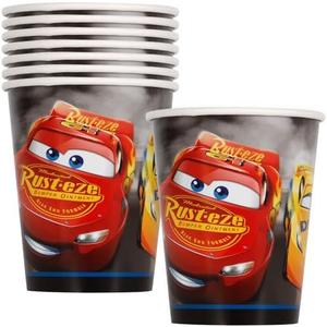 Disney Cars 3 Movie Paper Cups - 9oz (Pack of 6) - Vibrant, Colorful & Sturdy - Perfect for Themed Birthday Parties & Movie Nights