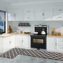 Kitchen Rug Set 2 PCS Kitchen Runner Rug Kitchen Floor Mat, Cushioned Anti Fatigue Non Skid Waterproof Comfort Standing for Kitchen, Home, Office, 17.3"x29"+17.3"x47", Brown