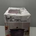 bella 6.0 Qt Programmable Slow Cooker, Ceramic Nonstick Coating, Adjustable Temperature & Cooking Times, Dishwasher Safe Stoneware Pot & Tempered Glass Lid, Tangle Free Cord Wrap, Plum