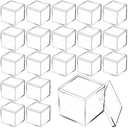 Tuanse 40 Pcs Acrylic Box with Lid Clear Small Acrylic Box Plastic Square Cube with Lid Mini Containers Display 2.2 x 2.2 x 2.2 Inch for Candy Pill Tiny Jewelry Toys Gifts