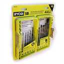RYOBI Black Oxide HEX Shank Twist Drill BIT Set 15-PIECE A971503