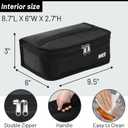 MIER Small Lunch Bag for Kids & Adults Compact Insulated Lunch Box Portable Thermal Mini Cooler for Work School Travel, Black
