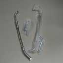 Ice Scratchers Kit Replacement for Track Height 2-1/2 All Snowmobile Equipped with Reverse and Non-Reverse Gears(2 Pieces)