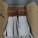 SONGMICS Velvet Hangers, Set of 60 Clothes Hanger with Rose Gold Swivel Hook, Non-Slip, and Space-Saving, 0.2-Inch Thick, 17.1-Inch Long for Coat, Shirt, Dress, Pants, Tie, Cloud White UCRF0021W01