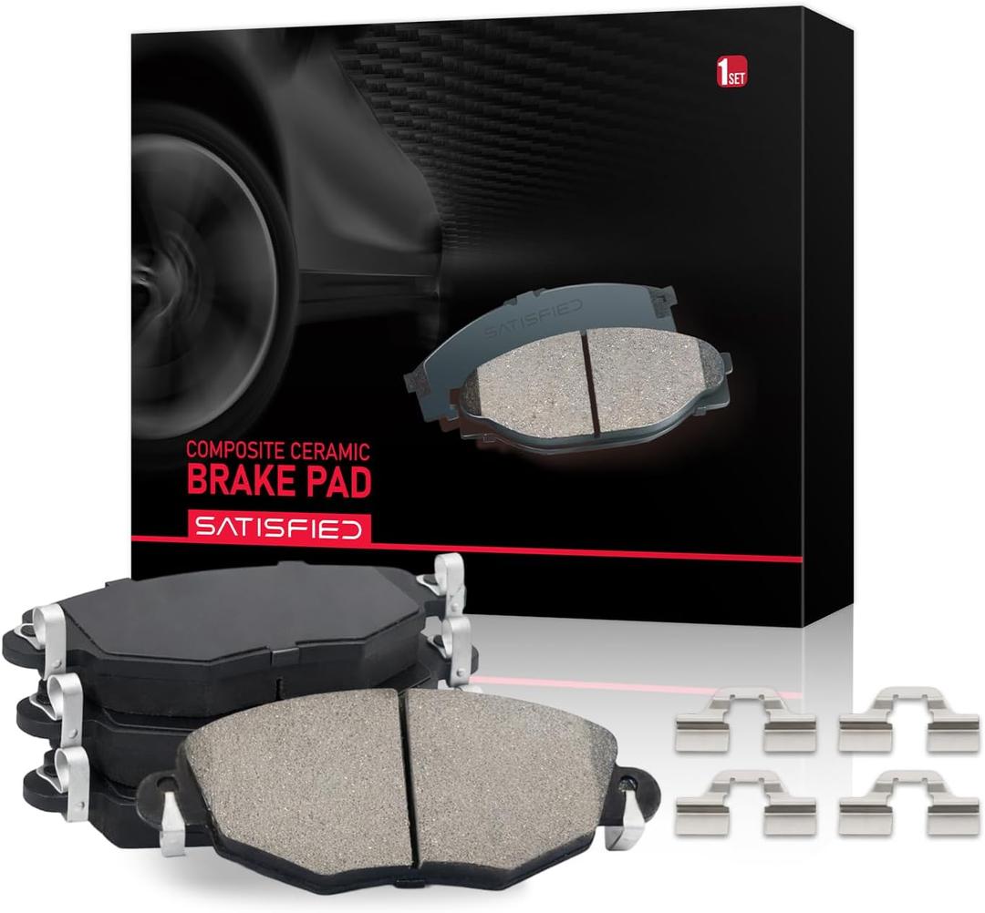 SATISFIED Ceramic Front Brake Pads D2036 Fit For Honda CR-V 2017-2025 | Clean, quiet operation, smooth pedal feel, consistent stopping performance, and dependable daily-driving response.