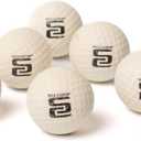 Practice Golf Balls - White & Glow in The Dark - Real-Feel Training Golf Balls - Outdoor & Indoor Golf Practice Balls - Standard Sized