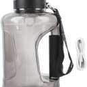 Hydrogen Water Bottle with Handle, 1500ml SPE Technology Portable Hydrogen Generator Electric Water Bottles for Home, Office, Travel, Sport (Black)